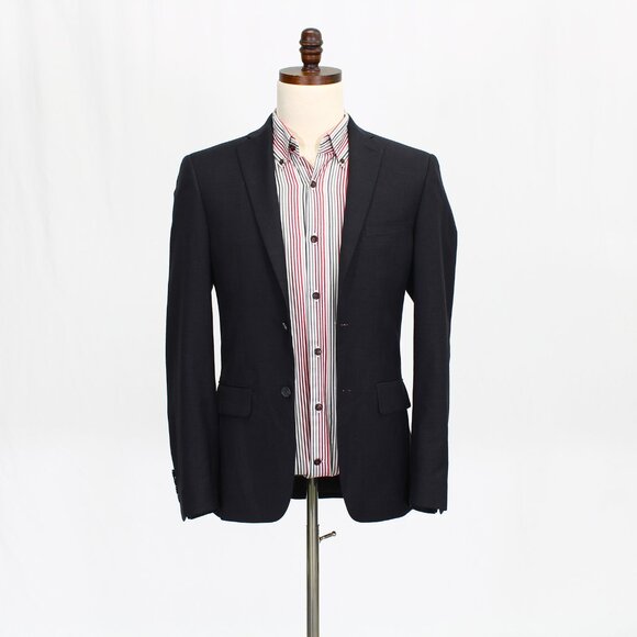 DKNY 36R Gray Solid 2-Button Sport Coat Blazer Jacket P322 - Picture 1 of 11